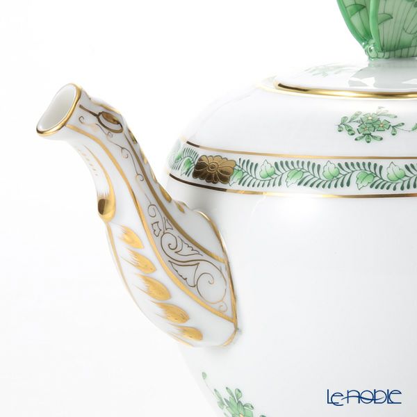 ヘレンド アポニーグリーン 00606-0-17 ティーポット チョウ 800ml