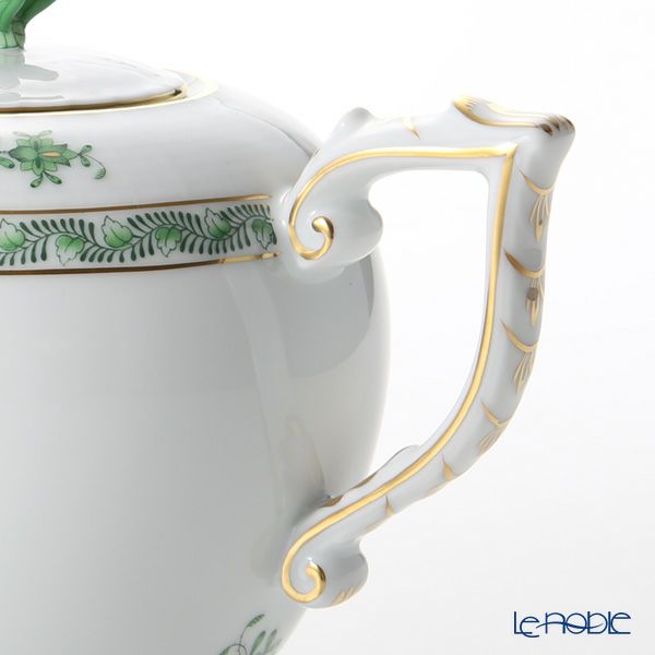 ヘレンド アポニーグリーン 00606-0-17 ティーポット チョウ 800ml