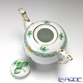 ヘレンド アポニーグリーン 00608-0-09 ティーポット ローズ 400ml