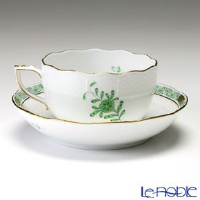 ヘレンド アポニーグリーン 00704-0-00／704 ティーカップ＆ソーサー 200ml