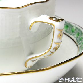 ヘレンド アポニーグリーン 00704-0-00／704 ティーカップ＆ソーサー 200ml