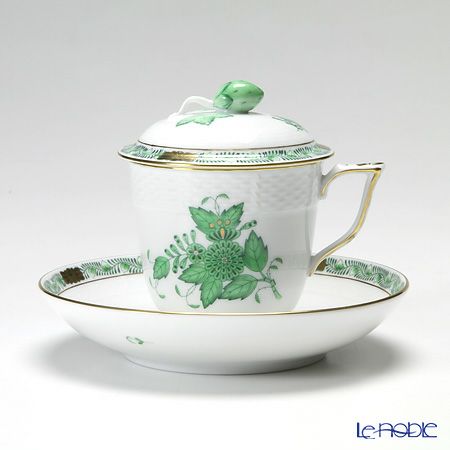 ヘレンド アポニーグリーン 00705-0-11 ハーブティーカップ＆ソーサー ストロベリー 200ml