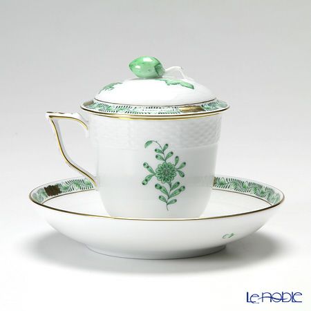 ヘレンド アポニーグリーン 00705-0-11 ハーブティーカップ＆ソーサー ストロベリー 200ml