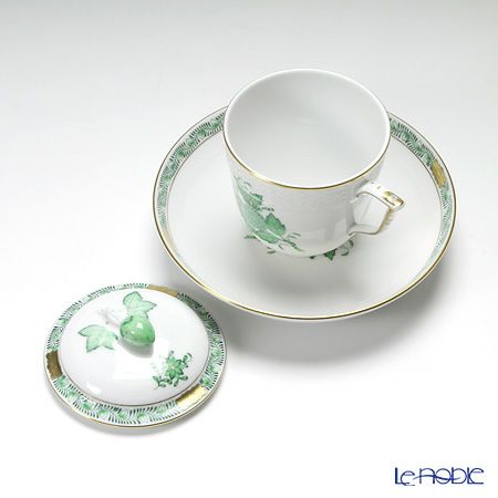 ヘレンド アポニーグリーン 00705-0-11 ハーブティーカップ＆ソーサー ストロベリー 200ml