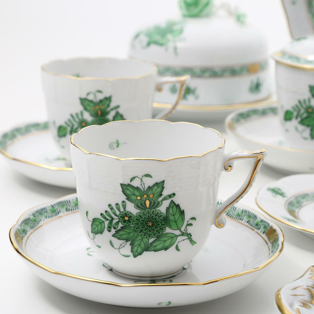 ヘレンド アポニーグリーン 00706-0-00 コーヒーカップ＆ソーサー 160ml