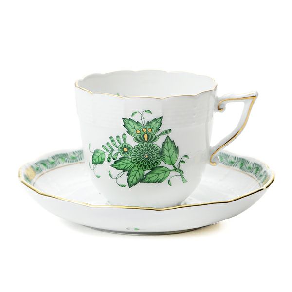 ヘレンド アポニーグリーン 00706-0-00 コーヒーカップ＆ソーサー 160ml