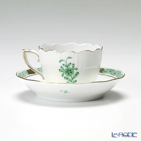 ヘレンド アポニーグリーン 00711-0-00 モカカップ＆ソーサー 100ml