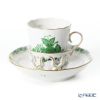 ヘレンド アポニーグリーン 00713-0-00／713 チョコレートカップ＆ソーサー