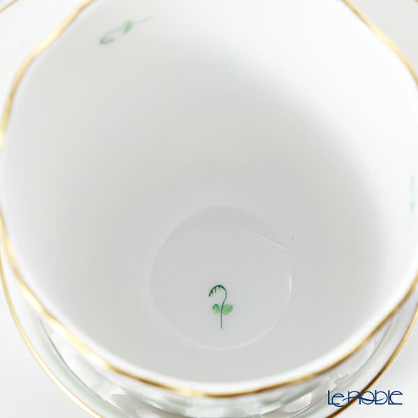 ヘレンド アポニーグリーン 00713-0-00／713 チョコレートカップ＆ソーサー