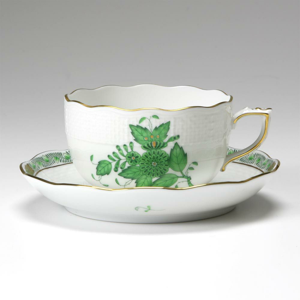 ヘレンド アポニーグリーン 00724-0-00／724 ティーカップ＆ソーサー 200ml