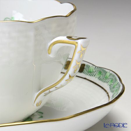 ヘレンド アポニーグリーン 00730-0-00 ティーカップ＆ソーサー（兼用） 200ml