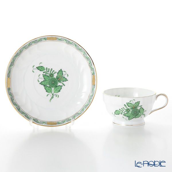 ヘレンド アポニーグリーン 01712-0-00 ティーカップ＆ソーサー 150ml
