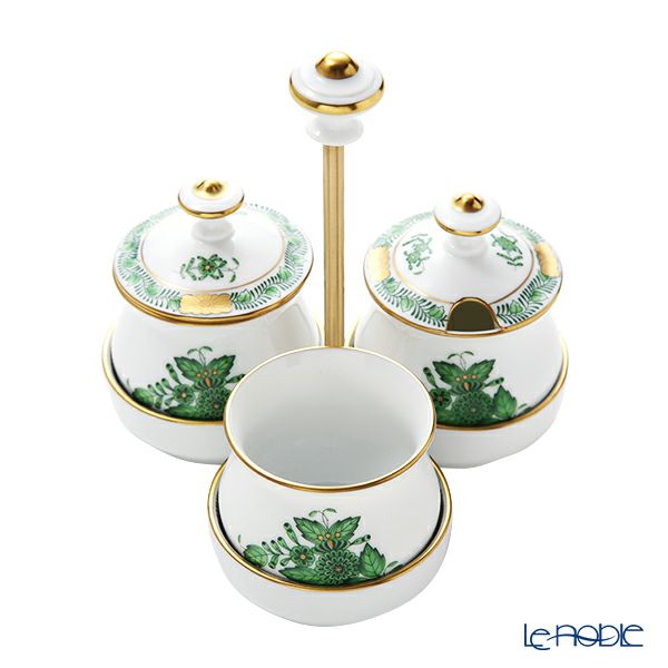 ヘレンド アポニーグリーン AV スパイスホルダー 02247-0-15