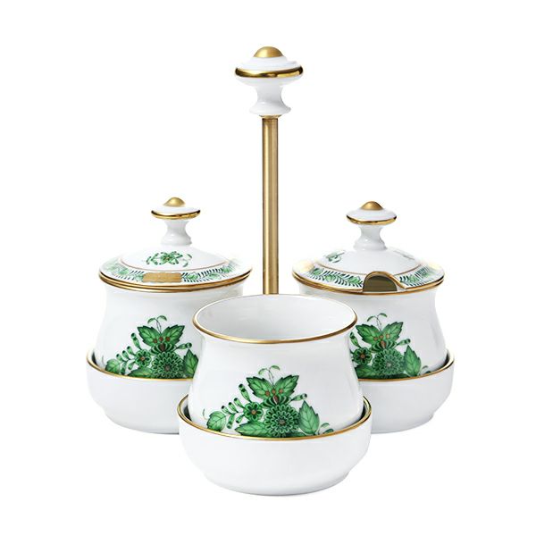 ヘレンド アポニーグリーン AV スパイスホルダー 02247-0-15