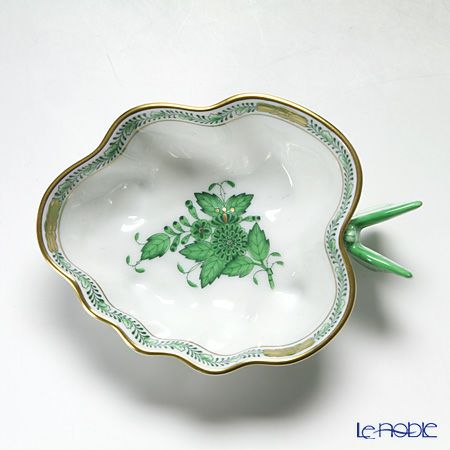 ヘレンド アポニーグリーン 02492-0-17 オープンシュガー 10.5cm（蝶）