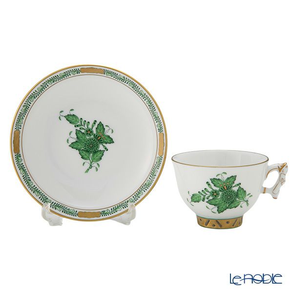 ヘレンド アポニーグリーン AV スモールカップ＆ソーサー 03371-0-21
