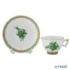 ヘレンド アポニーグリーン AV スモールカップ＆ソーサー 03371-0-21