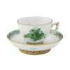 ヘレンド アポニーグリーン AV スモールカップ＆ソーサー 03371-0-21