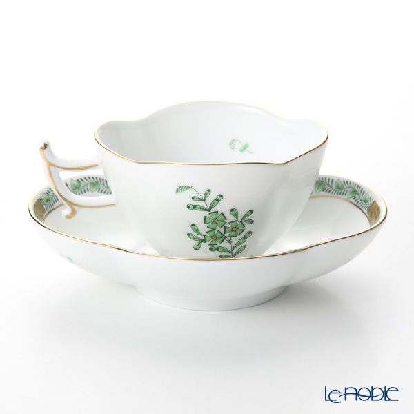 ヘレンド アポニーグリーン 04196-0-00 ティーカップ＆ソーサー 140ml