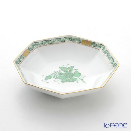 ヘレンド アポニーグリーン 04304-1-00 小皿（オクタゴナル） 13.5cm