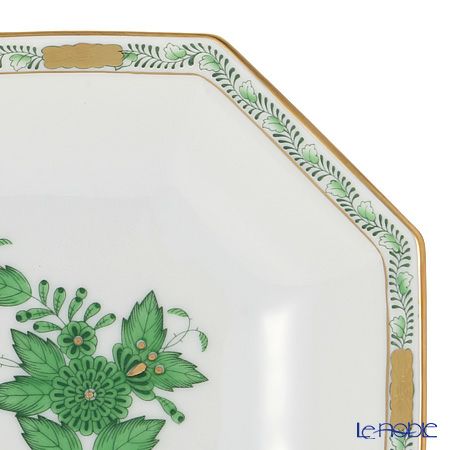 ヘレンド アポニーグリーン 04304-1-00 小皿（オクタゴナル） 13.5cm