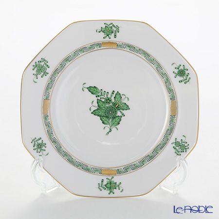 ヘレンド アポニーグリーン 04318-0-00 オクタゴナルプレート 19cm