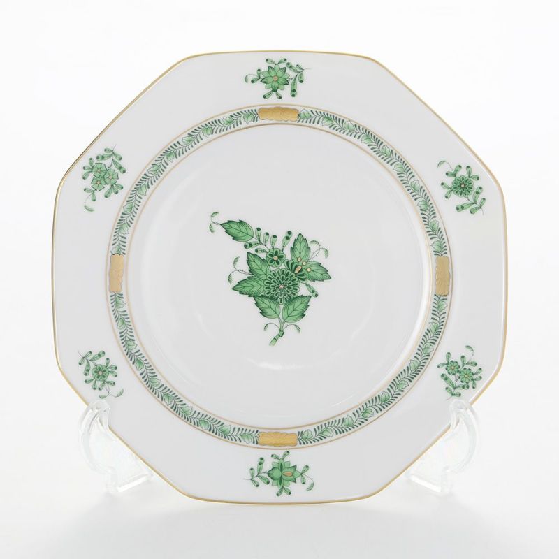 ヘレンド アポニーグリーン 04318-0-00 オクタゴナルプレート 19cm