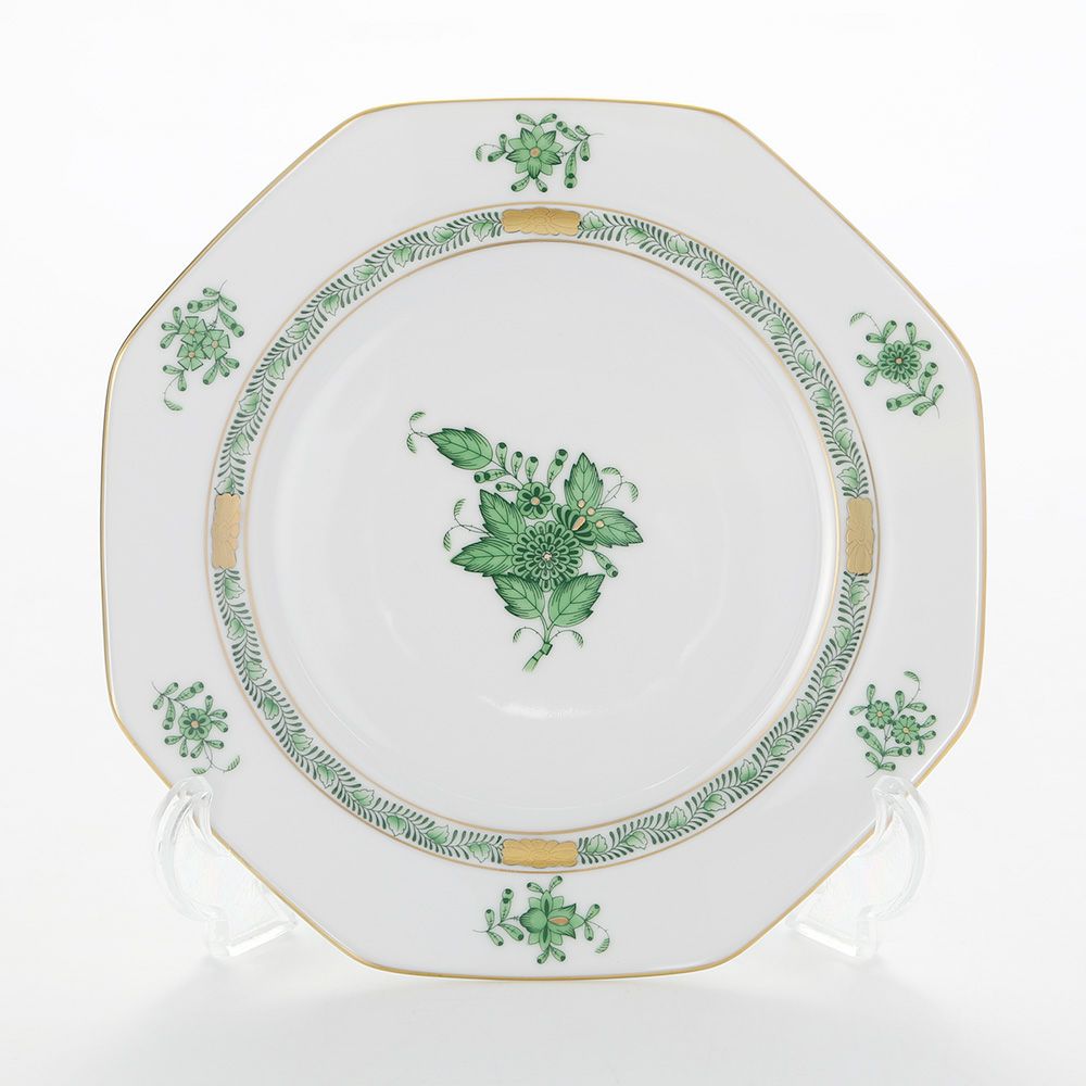 ヘレンド アポニーグリーン 04318-0-00 オクタゴナルプレート 19cm