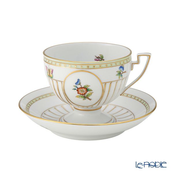 ヘレンド アポニーグリーン AV ティーカップ＆ソーサー 04459-0-00