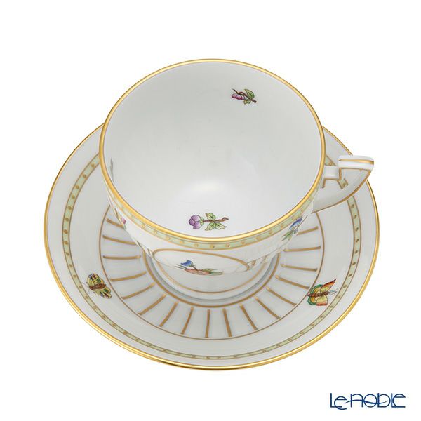 ヘレンド アポニーグリーン AV ティーカップ＆ソーサー 04459-0-00