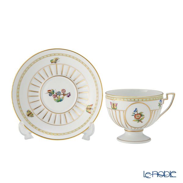 ヘレンド アポニーグリーン AV ティーカップ＆ソーサー 04459-0-00