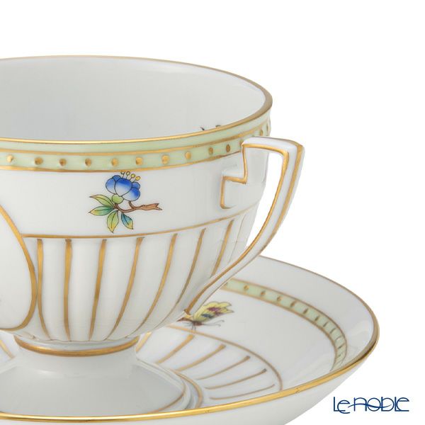 ヘレンド アポニーグリーン AV ティーカップ＆ソーサー 04459-0-00