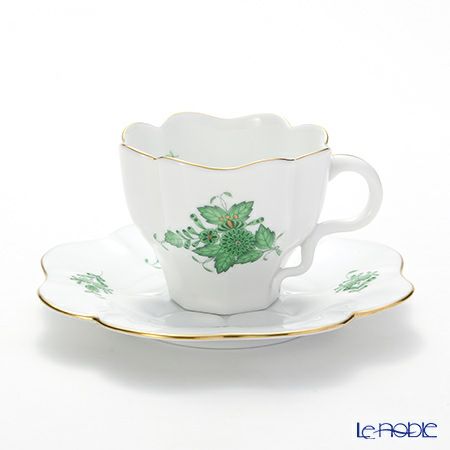 ヘレンド アポニーグリーン 04740-0-00 ティーカップソーサー 200ml