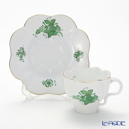 ヘレンド アポニーグリーン 04740-0-00 ティーカップソーサー 200ml