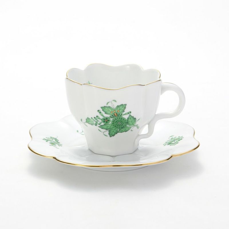 ヘレンド アポニーグリーン 04740-0-00 ティーカップソーサー 200ml