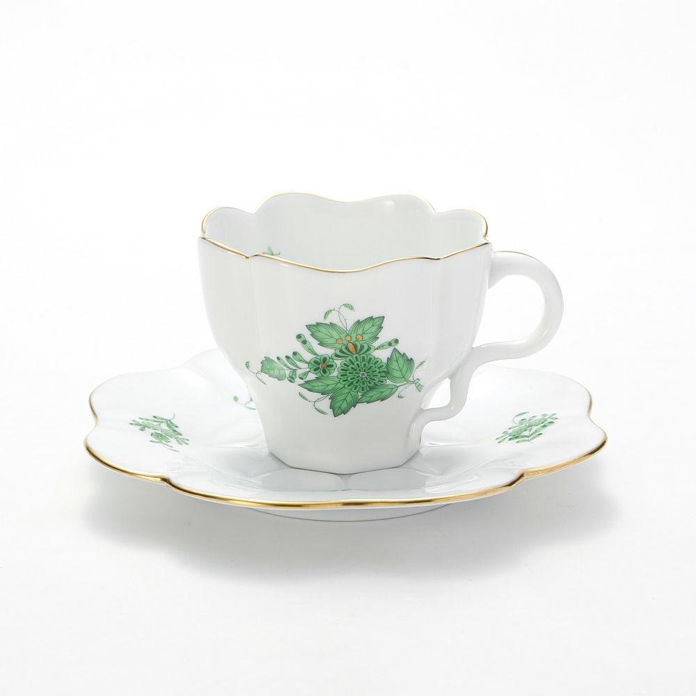 ヘレンド アポニーグリーン 04740-0-00 ティーカップソーサー 200ml