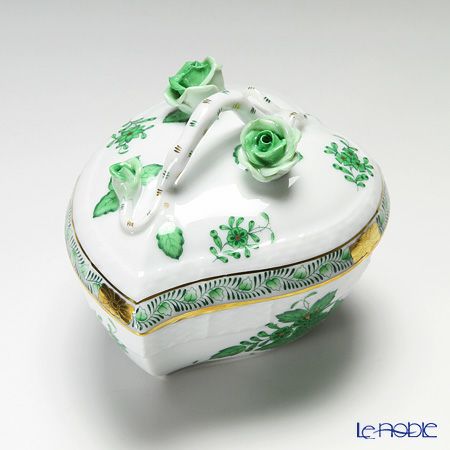 ヘレンド アポニーグリーン 06003-0-02／6003 ハートボックス