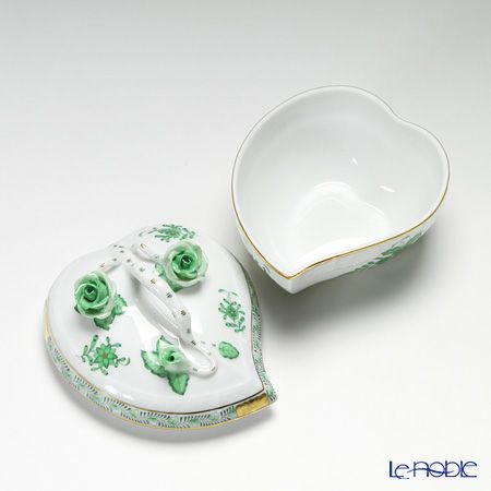 ヘレンド アポニーグリーン 06003-0-02／6003 ハートボックス