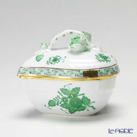 ヘレンド アポニーグリーン 06003-0-02／6003 ハートボックス