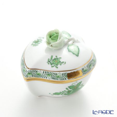 ヘレンド (HEREND) アポニーグリーン 06005-0-09／6004 ハートボックス