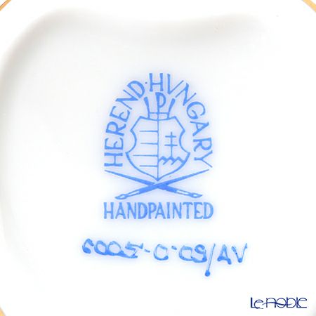 ヘレンド アポニーグリーン 06005-0-09／6004 ハートボックス（ローズ）