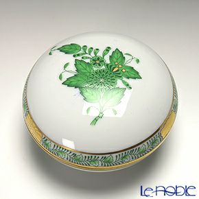 ヘレンド アポニーグリーン 06021-0-00 ラウンドボックス