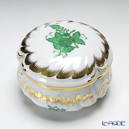 ヘレンド アポニーグリーン 06036-0-00 ラウンドボックス