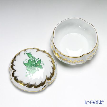 ヘレンド アポニーグリーン 06036-0-00 ラウンドボックス