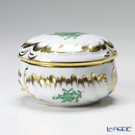 ヘレンド アポニーグリーン 06036-0-00 ラウンドボックス