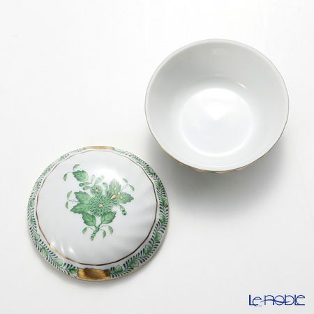 ヘレンド アポニーグリーン 06037-0-00／6037 ラウンドボックス