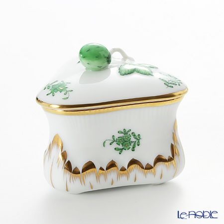 ヘレンド アポニーグリーン 06079-0-11 ボンボン入れ トライアングルストロベリー