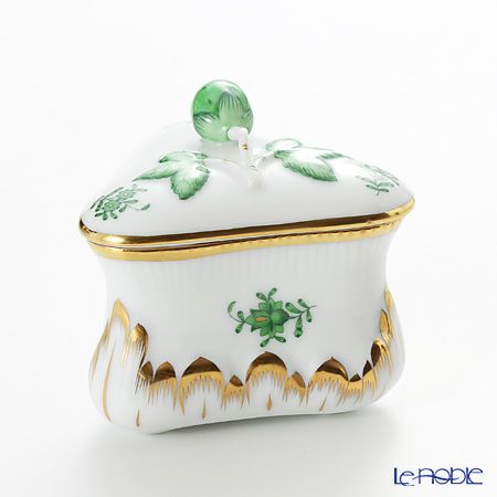 ヘレンド アポニーグリーン 06079-0-11 ボンボン入れ トライアングルストロベリー