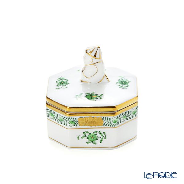 ヘレンドアポニーグリーン AV オクタゴナルボックス（マンダリン） 06104-0-21