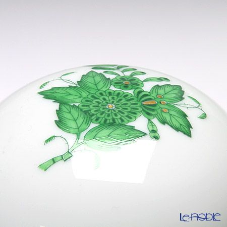 ヘレンド アポニーグリーン 06183-0-00 ラウンドボックス（足付）